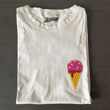 Mommy and Me Shirts Comfort Colors Kids Matching T-shirts Embroidered Ice Cream Son-0015