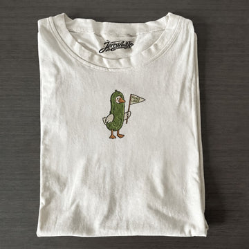 Pickle Lover Goose Embroidered Tank Top, Funny Goose Pickle Costume Camisole Son-0008