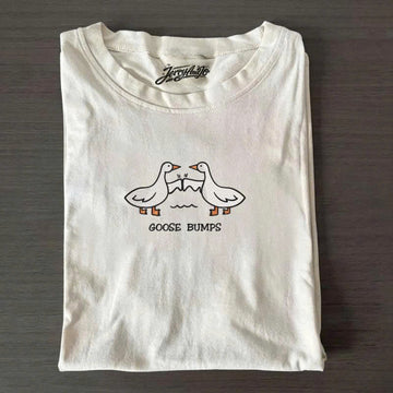 GOOSE BUMPS EMBROIDERED TEE TH-0007