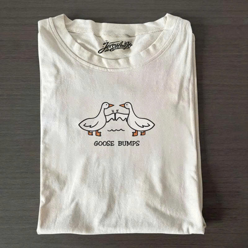 GOOSE BUMPS EMBROIDERED TEE TH-0007