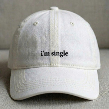 I’M SINGLE EMBROIDERED CLASSIC DAD HAT TH-0002