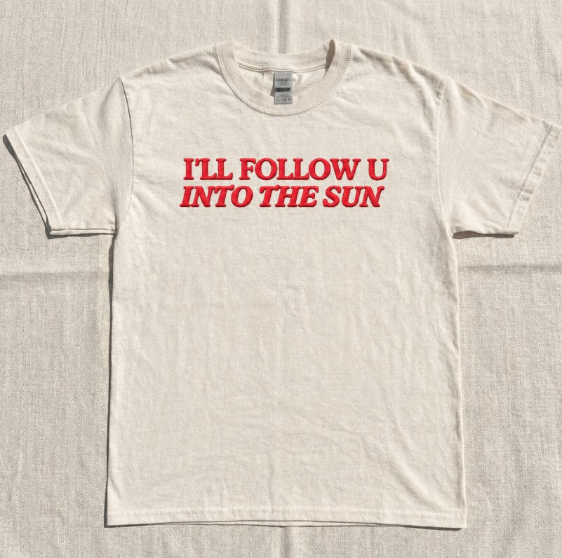 I'll Follow U Into The Sun Embroidered Shirt, Bangtan Inspired Tee Son-0041