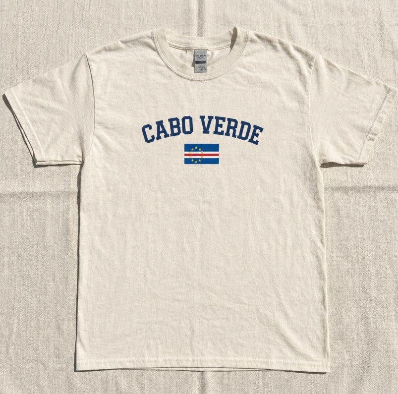 Cabo Verde Embroidered Lace Tank Top, Cape Verde Flag Shirt, Gameday Shirt Son-0045