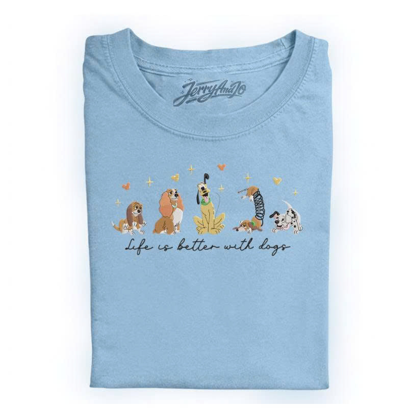 LIFE IS BETTER WITH DOGS MACHINE EMBROIDERY FILE BT-0023