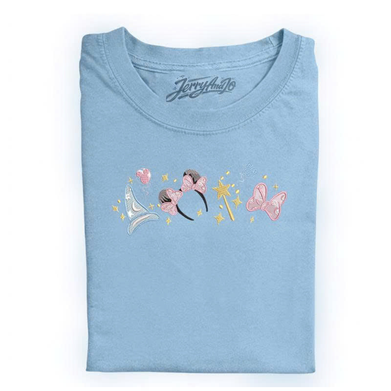 COQUETTE BOW MINNIE FANTASIA MACHINE EMBROIDERY SHIRT FILE BT-0024
