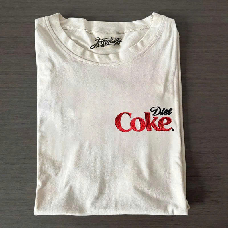 EMBROIDERED DIET COKE SHIRT, SODA COLA DRINK UNISEX PH-0026