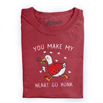 EMBROIDERED YOU MAKE MY GOOSE SHIRT, EMBROIDERY ANNIVERSARY SWEATSHIRT PH-0027
