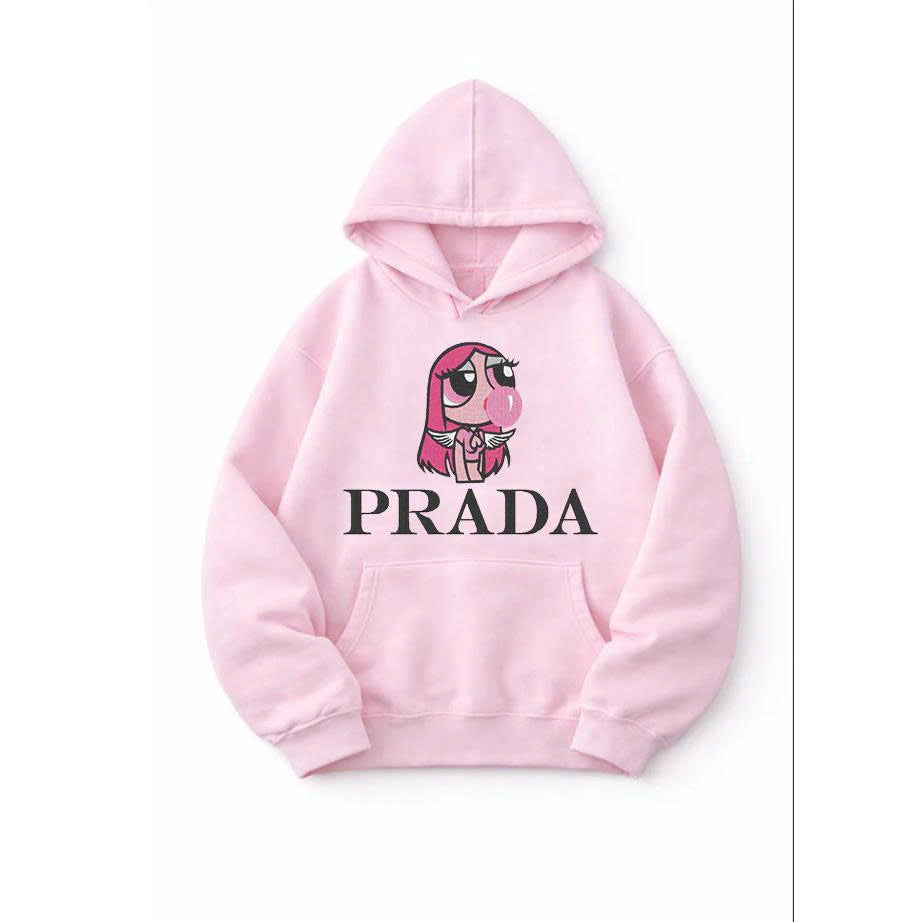 BLOSSOM ANGEL GIRL EMBROIDERED PINK TEE - Y2K AESTHETIC CREWNECK SHIRT - HOODIE - SWEATSHIRT PH-0045
