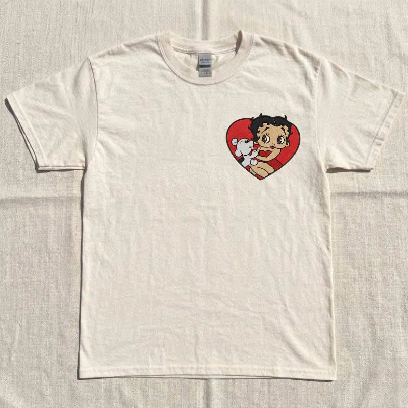 MACHINE EMBROIDERY SHIRT, SWEET GIRL, FASHION EMBROIDERY BT - 0051
