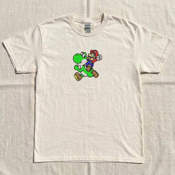 MARIO AND DINO EMBROIDERY SHIRT FOR MACHINE EMBROIDERY BT-0055