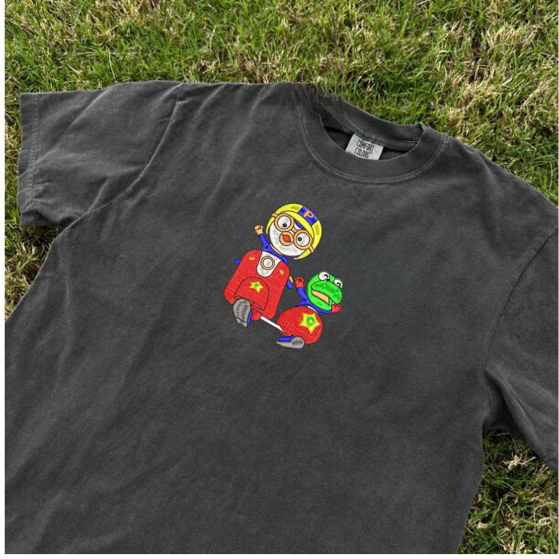 PORORO EMBROIDERY SHIRT FOR MACHINE EMBROIDERY BT-0056