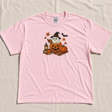 HALLOWEEN GHOST EMBROIDERY SHIRT BT-0060