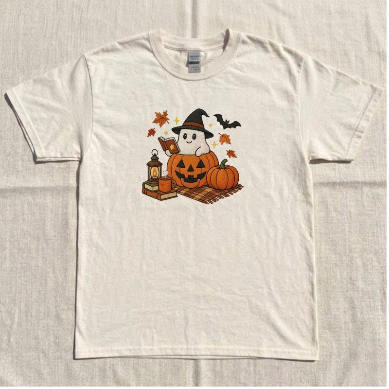 HALLOWEEN GHOST EMBROIDERY SHIRT BT-0060