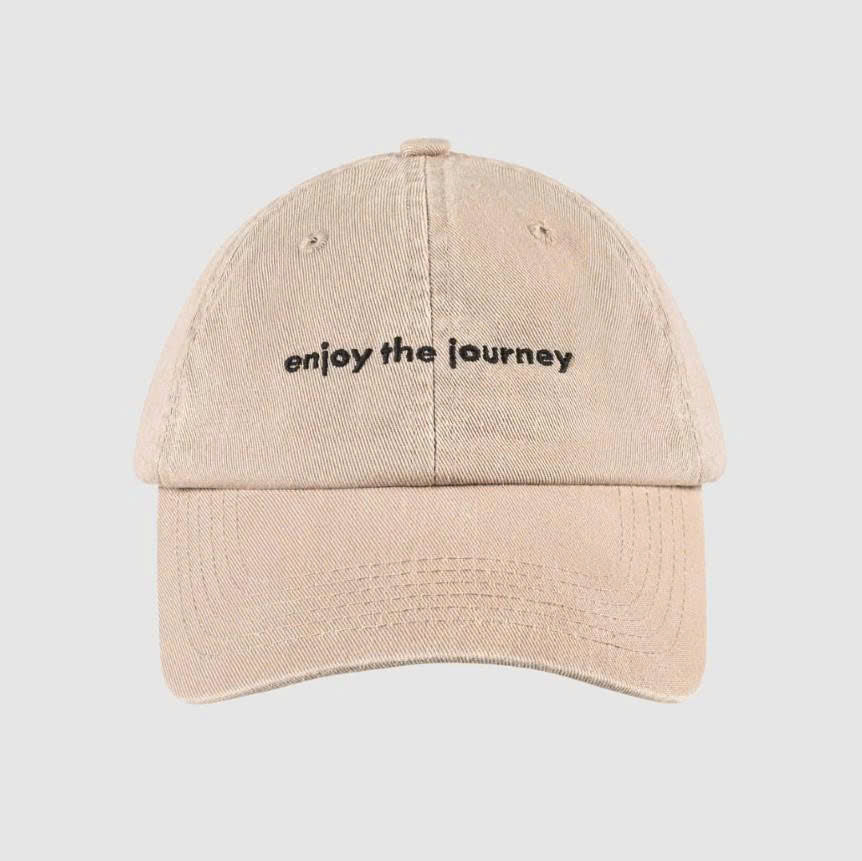 "ENJOY THE JOURNEY" DAD HAT, VINTAGE AESTHETIC EMBROIDERED BASEBALL HAT PH-0060