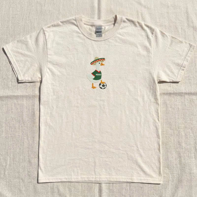 Mexican Goose Embroidery shirt, Football Season for Machine Embroidery BT-0009
