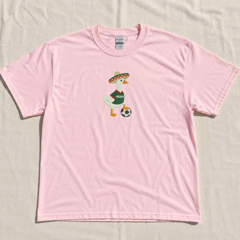Mexican Goose Embroidery shirt, Football Season for Machine Embroidery BT-0009
