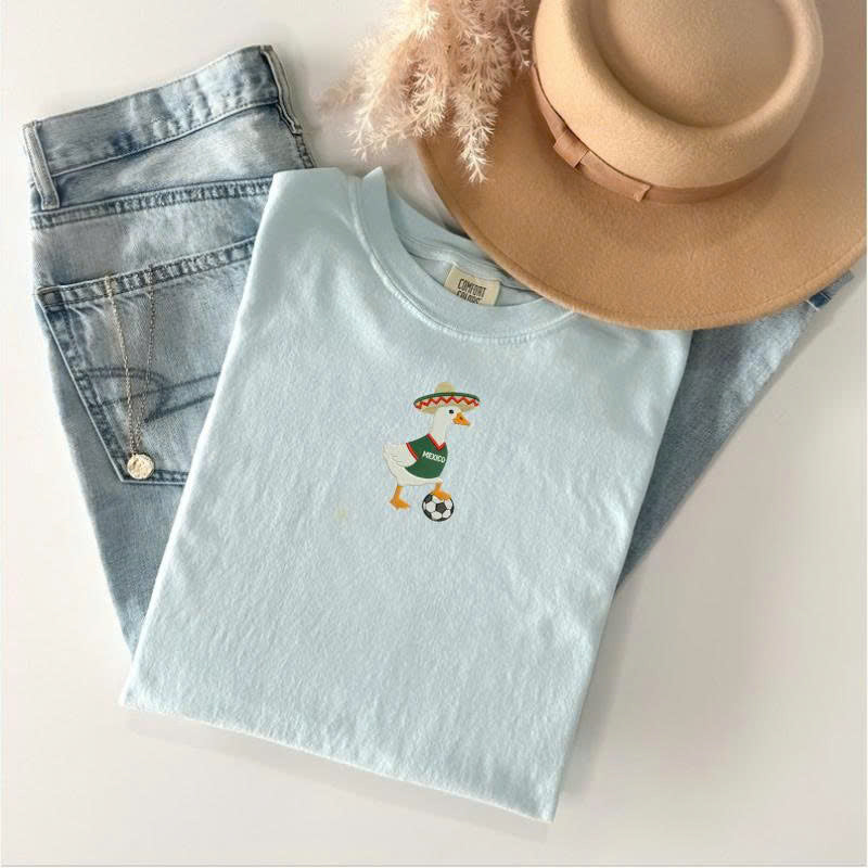 Mexican Goose Embroidery shirt, Football Season for Machine Embroidery BT-0009