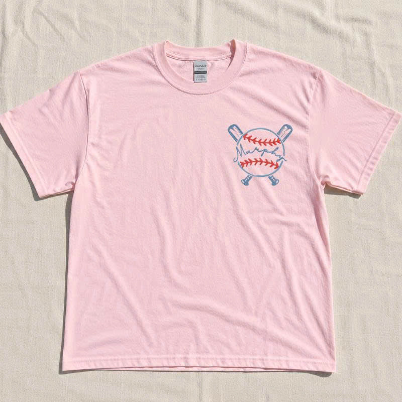 OPEN BASEBALL SOFTBALL MONOGRAM SATIN STITCH ORIGINAL HERRINGTON DESIGN EMBROIDERY MACHINE  BT-0034