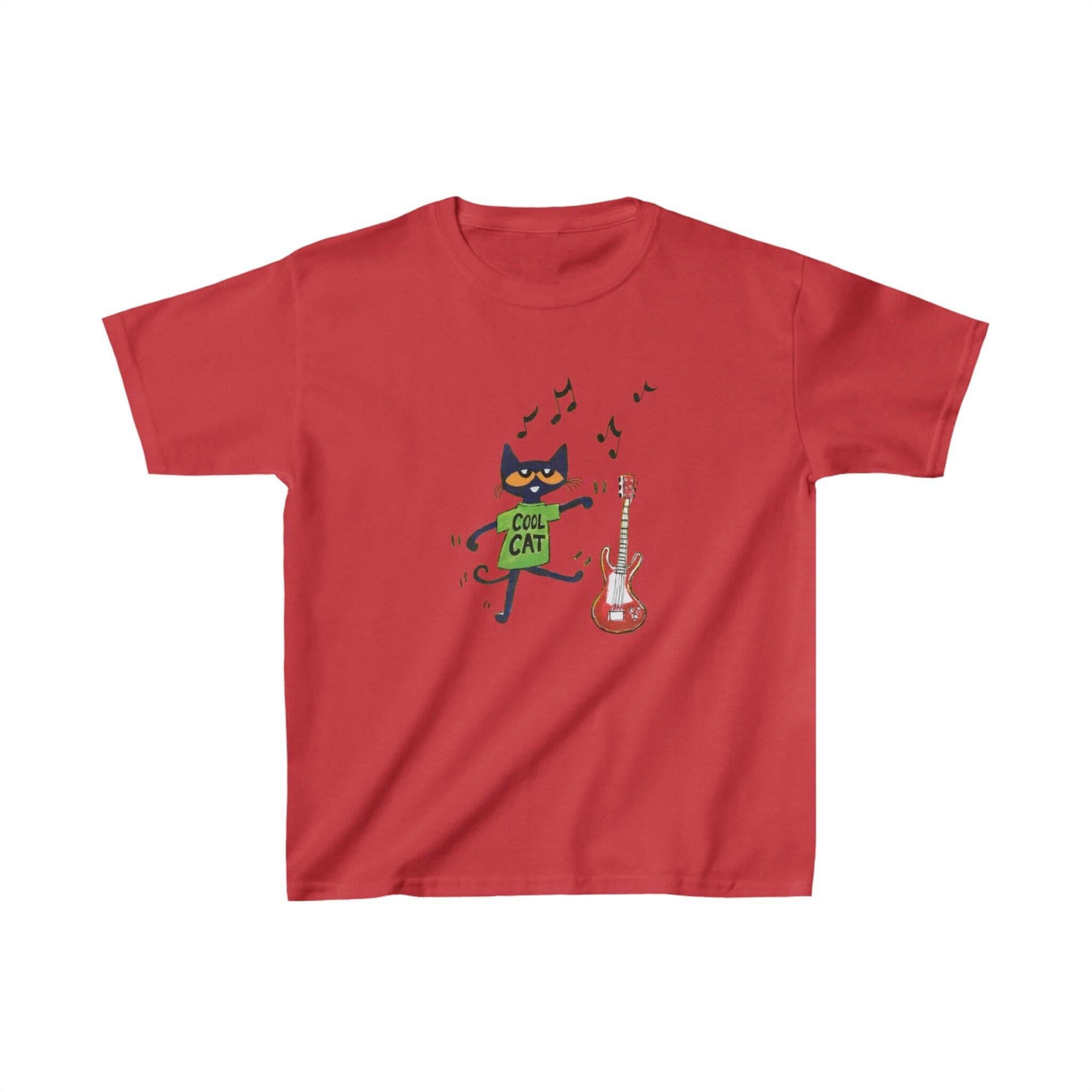 PETE THE CAT COOL CAT GAPHIC SHIRT, Y2K TRENDY TEE PH-0073