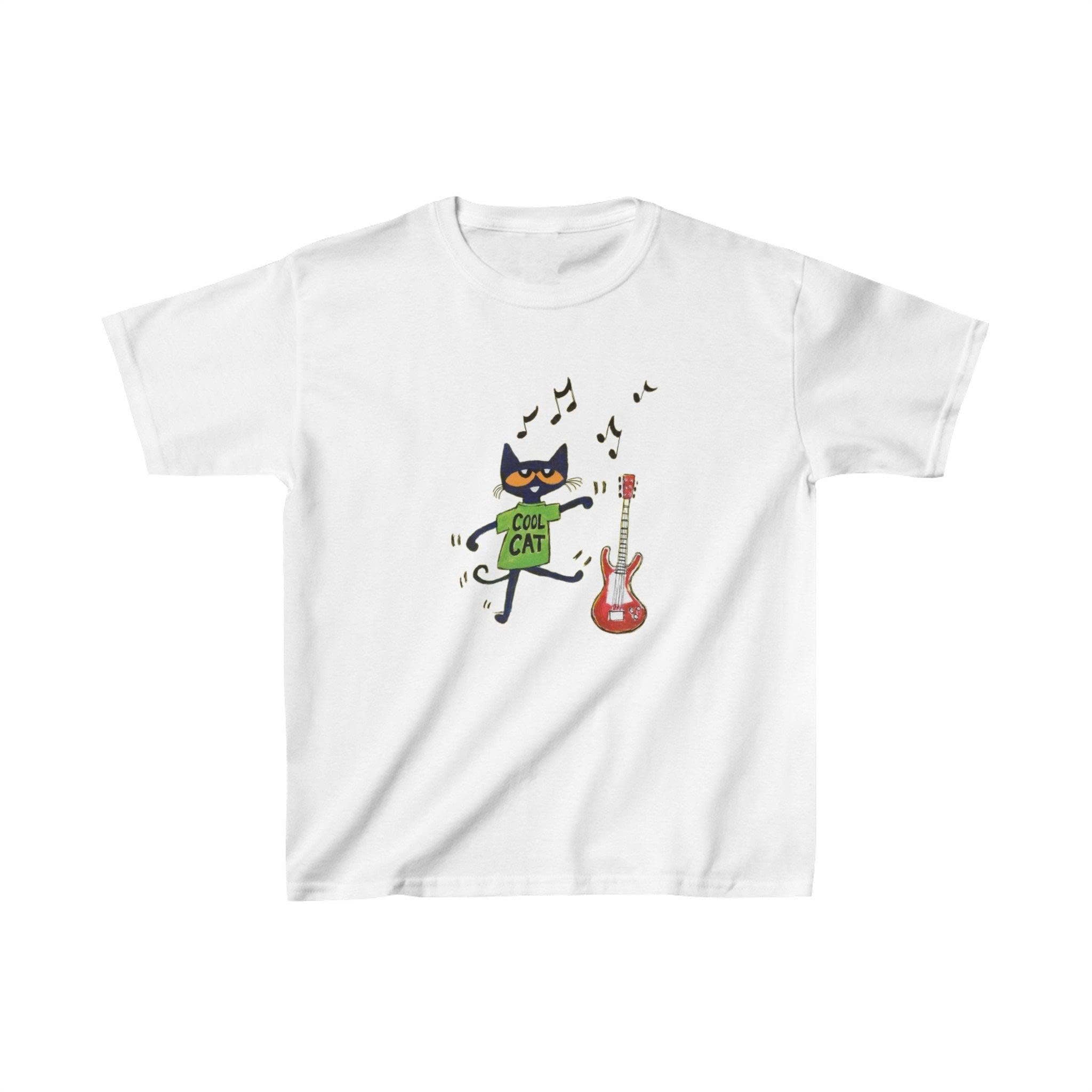 PETE THE CAT COOL CAT GAPHIC SHIRT, Y2K TRENDY TEE PH-0073