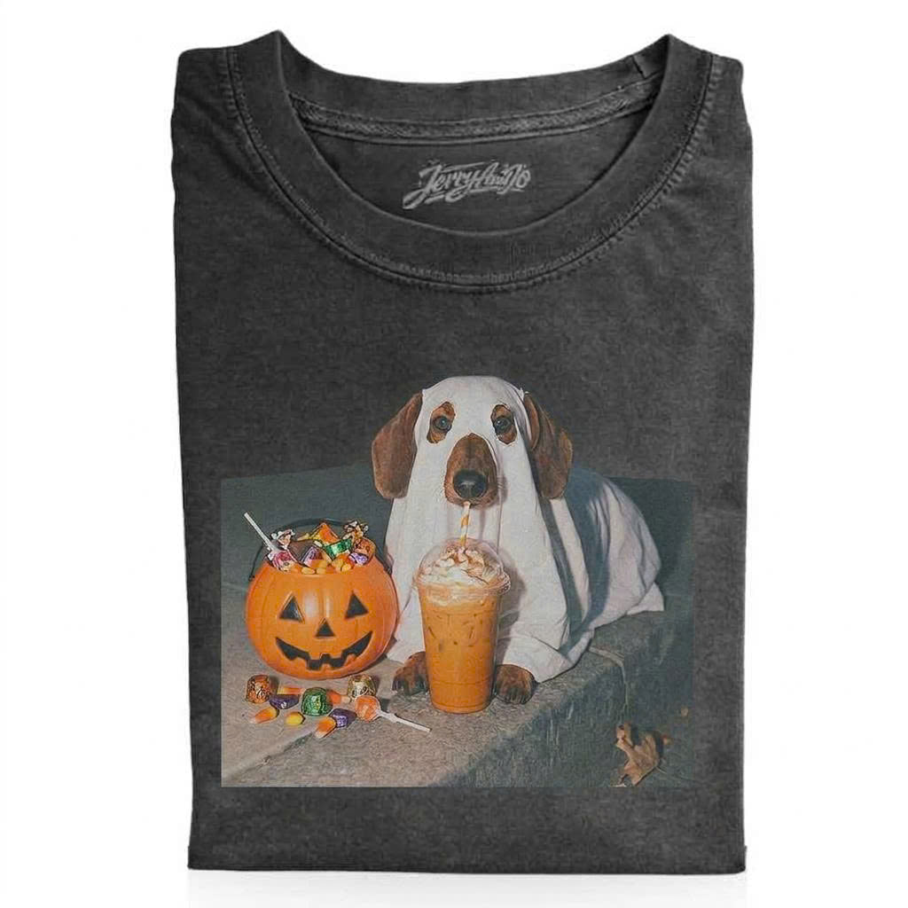 Dachshund Dog Halloween Comfort Colors Shirt LL - 0099