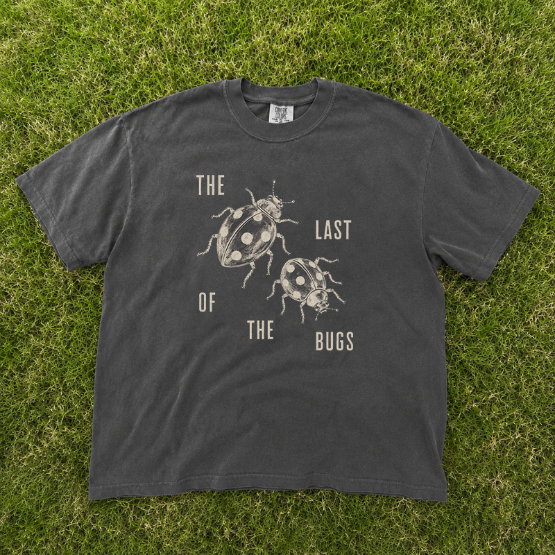 Last of the Bugs Comfort Colors Printed Tee, Cottagecore Ladybug Summer Outfit, Music Fan Gift B-0081